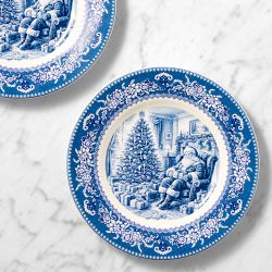 English Floral Holiday Salad Plates