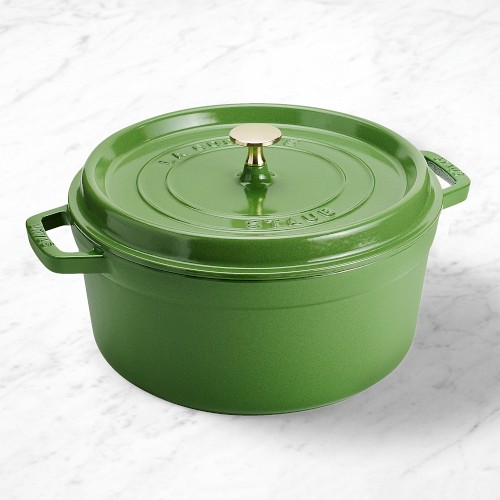  Staub Enameled Cast Iron Round Dutch Oven, 4-Qt., Pistachio