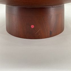 OPEN BOX: Hold Everything Pedestal Fruit Bowl, Walnut Finish