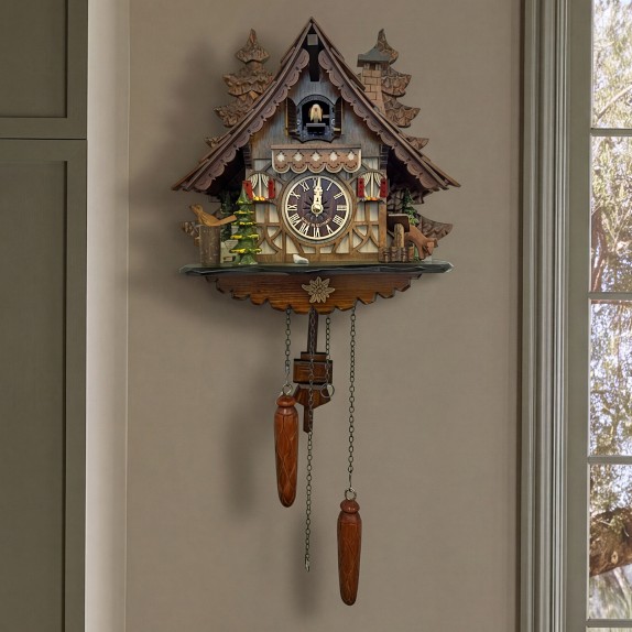 Engstler Battery-Operated Cuckoo Clock, Chalet | Williams Sonoma
