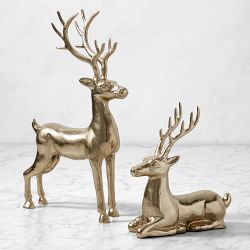 Brass Woodland Deer Decor