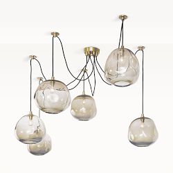 Molten Spider Chandelier, Large