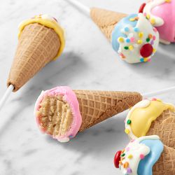 Classic Ice Cream Cone Cake Pops, Set of 6