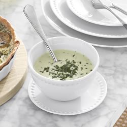 Pillivuyt Beaded Coupe Porcelain Cereal Bowls
