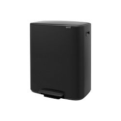 Brabantia Bo Step On Dual Compartment Recycling Trash Can, 2 x 8 Gallon 