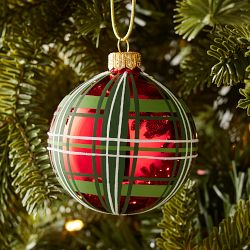 Red Tartan Ornament