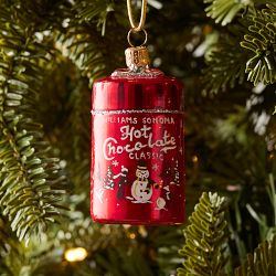 Williams Sonoma Hot Chocolate Tin Ornament