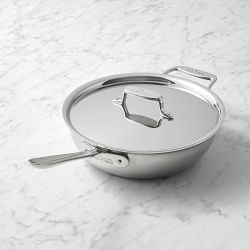 All-Clad D5® Polished Stainless-Steal Risotto Pan, 4-Qt.