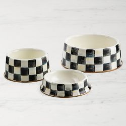 MacKenzie-Childs Pet Bowls, Courtly Check