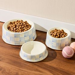 MacKenzie-Childs Pet Bowls, Sky Check