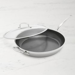 GreenPan™ Premiere Max Hybrid Stainless-Steel Ceramic Nonstick Covered Fry Pan, 14"