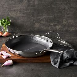 GreenPan™ Premiere Max Hybrid Stainless-Steel Ceramic Nonstick Covered Fry Pan, 14"