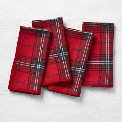 Red Tartan Napkins, Set of 4