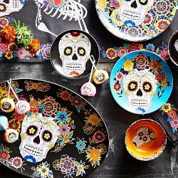 Day of the Dead Mixed Salad Plates