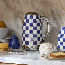MacKenzie-Childs Royal Check Electric Kettle | Williams Sonoma