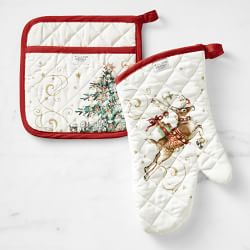Twas the Night Before Christmas Oven Mitt & Pot Holder Set