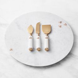 Marble Honeycomb Round Cheese Board