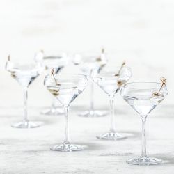 Outdoor Pure Martini Glasses, Set of 6