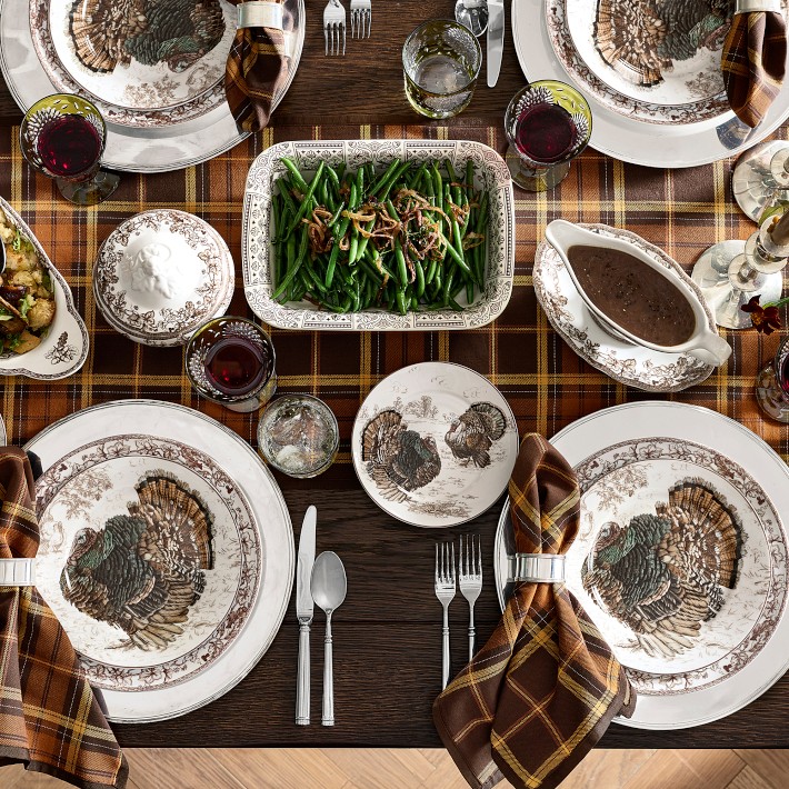 Plymouth Turkey Appetizer Plates, Set of 4 | Williams Sonoma