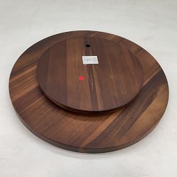 OPEN BOX: Hold Everything Lazy Susan, Large, Walnut Finish, 18"