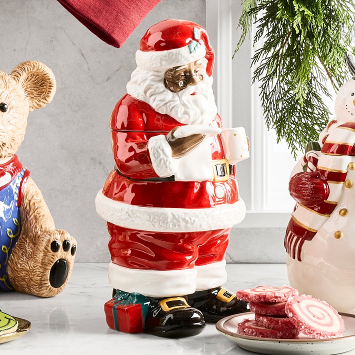 Twas the Night Before Christmas Santa Cookie Jar | Williams Sonoma