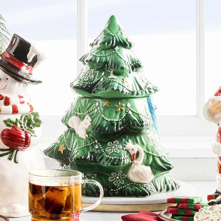 Twas the Night Before Christmas Tree Cookie Jar | Williams Sonoma