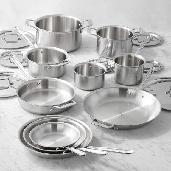 All-Clad D5 Brushed Stainless Steel 17-Piece Cookware Set