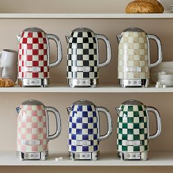 MacKenzie-Childs Mocha Check Electric Kettle