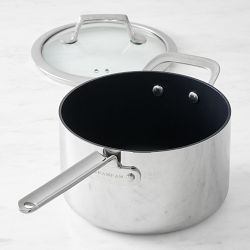SCANPAN® TSS+ Stainless-Steel Nonstick Saucepan, 2-Qt.