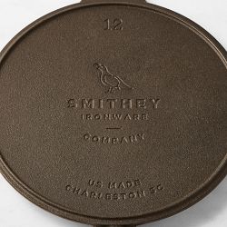Smithey Seasoned Cast Iron Flat Top Griddle &amp; Skillet Set, 12"