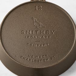 Smithey Seasoned Cast Iron Flat Top Griddle &amp; Skillet Set, 12"