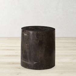 Petrified Wood Stool, Espresso (8"-10")