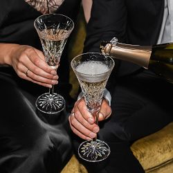 Waterford Lismore Toasting Champagne Flutes