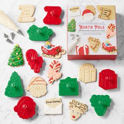 North Pole Impression Cookie Cutters | Williams Sonoma