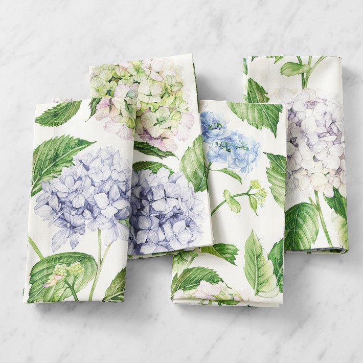Hydrangea Napkins, Set of 4 | Williams Sonoma