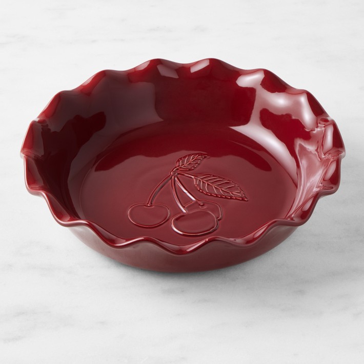 Emile Henry French Ceramic Artisan Cherry Pie Dish | Williams Sonoma