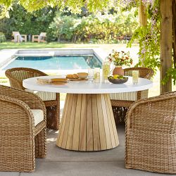 Balboa Round Fiberstone Dining Table (60")