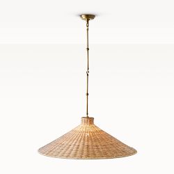 Carmel Rattan Tapered Pendant Light
