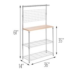 Kitchen Island with Pot Racks