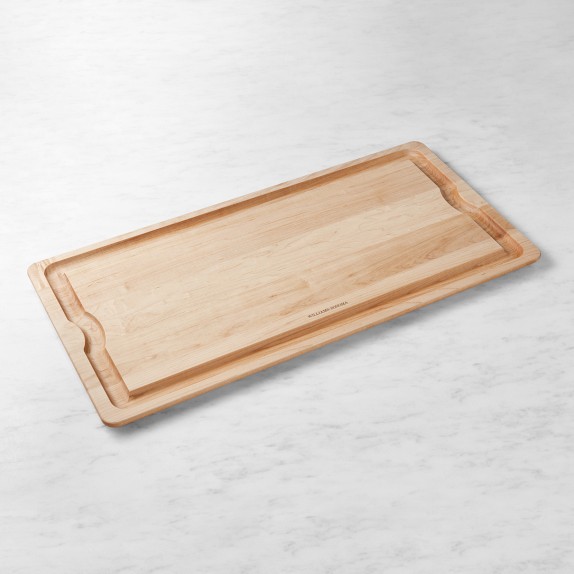 Williams Sonoma Edge-Grain Maple Wood Carving Board | Williams Sonoma