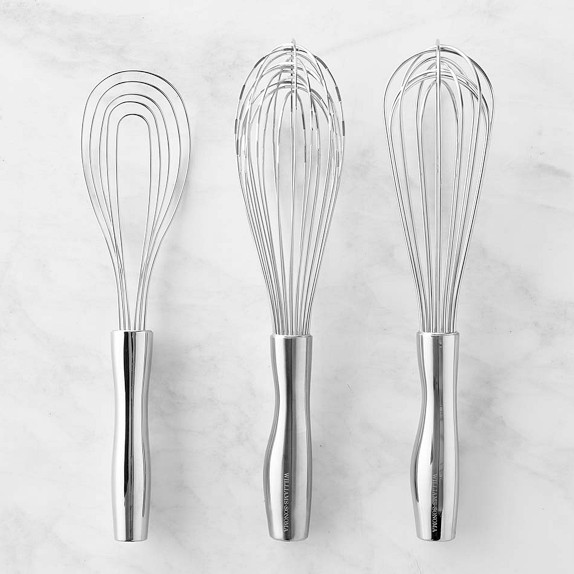 Williams Sonoma Signature Stainless-Steel Whisks, Set of 3