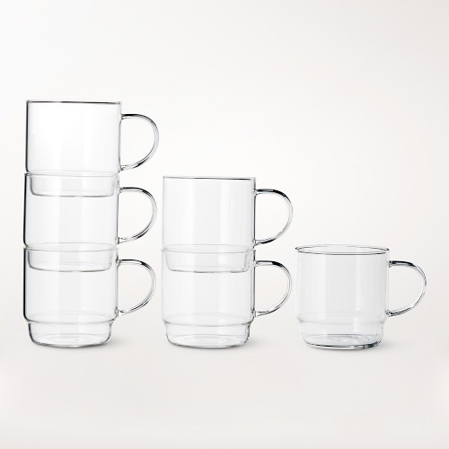 Williams Sonoma Pantry Stacked Mugs, Set of 6