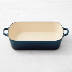 Le Creuset Signature Enameled Cast Iron Rectangular Roasting Pan, 5.25-Qt., Agave