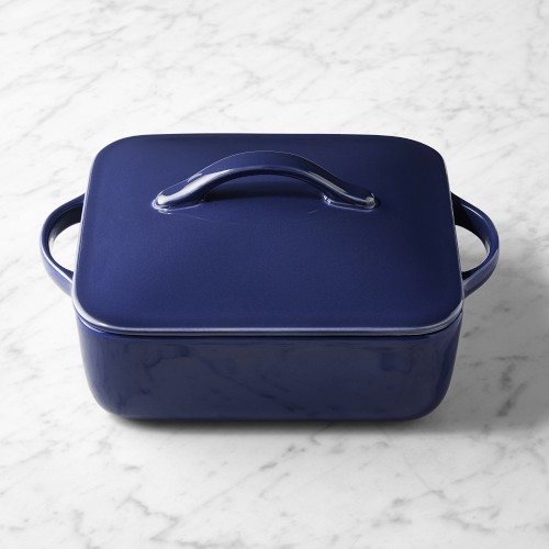 Williams Sonoma Essential Covered Square Baker, 2.67-Qt, Blue