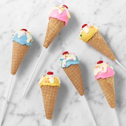 Classic Ice Cream Cone Cake Pops, Set of 6