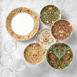 Morris & Co. x Williams Sonoma Essex 16 Piece Set (Yellow Dinner, Green Salad, App, Morris GW)