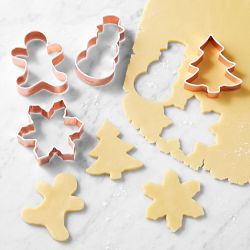 Williams Sonoma Holiday Copper Cookie Cutter Boxed Set, Set of 4