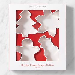 Williams Sonoma Holiday Copper Cookie Cutter Boxed Set, Set of 4