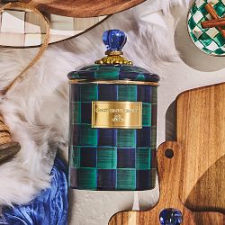Mackenzie Childs Juniper Check Canister
