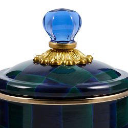 Mackenzie Childs Juniper Check Canister